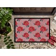 thumbnail image 3 of Carolines Treasures BB7513MAT Aquarelle Roses Rouges et Polkadots Tapis Intérieur Ou Extérieur, 18 x 27 Po., 3 of 4