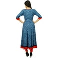thumbnail image 5 of Bimba Womens Designer Flaired kurta Dress Printed Rayon Kurti Clothing, 5 of 8