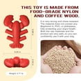 thumbnail image 5 of Duuclume Dog Chew Toy Lobster Pattern Sturdy  Nylon Toys for Medium and Large Dogs Red, 5 of 6