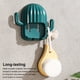 thumbnail image 5 of Monstrate Soporte para cepillos de , organizador de almacenamiento de doble ranura para baño de pared, soporte sin perforaciones de plástico, Cocina y Comedor Rosado, 5 of 6
