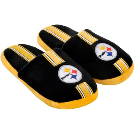 nfl - adult's pittsburgh steelers soft slippers - walmart