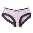 thumbnail image 1 of B91xZ sous-Vêtements pour Femmes String Culottes Invisibles Broderie Florale, Rose TG, 1 of 5