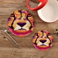 thumbnail image 2 of SKYSONIC Cheetah Watercolor Cool Pot Holders Trivets, 2 Pcs Heat Resistant Trivets,Wild Animal Summer Cotton Thread Weave Mats for Hot Pads Pans Pot Bowl Teapot for Kitchen Decor, 2 of 7