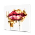 thumbnail image 2 of Designart "Red Luxe Lips III" Fashion Metal Art Print, 2 of 5