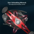 thumbnail image 3 of Lure Fishing Baitcasting Reel Gear Ratios 7.2:1 Max Drag 10kg Long-casting 12 Levels Magnetic Adjustment Fishing Reel, 3 of 9