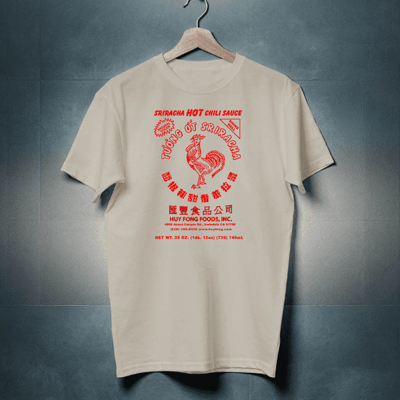 New LIMITED Spicy Sriracha Hot Chili Sauce Food Love Funny T-Shirt Size S-5XL