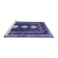 thumbnail image 2 of Ahgly Company Machine Washable Indoor Rectangle Persian Blue Traditional Area Rugs, 4' x 6', 2 of 4