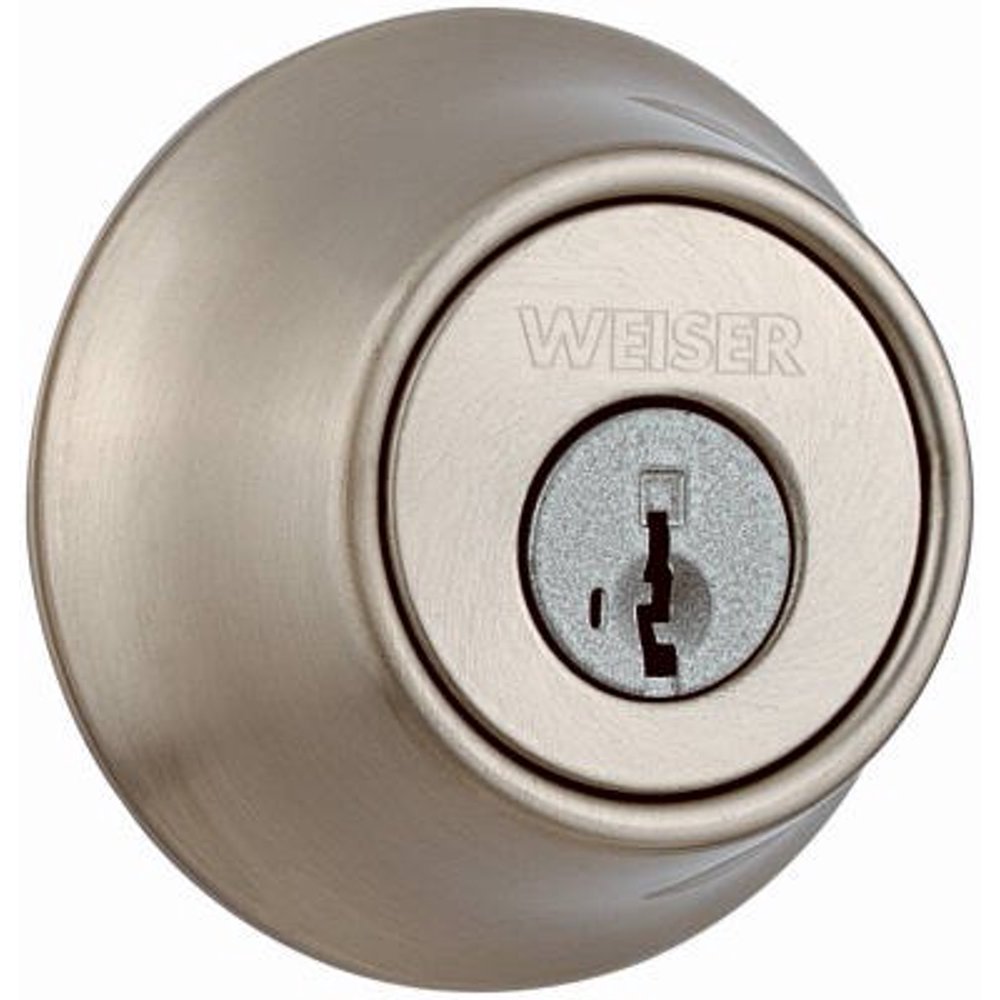 WEISER LOCK CO Weiser Elements Satin Nickel Single Cylinder Deadbolt