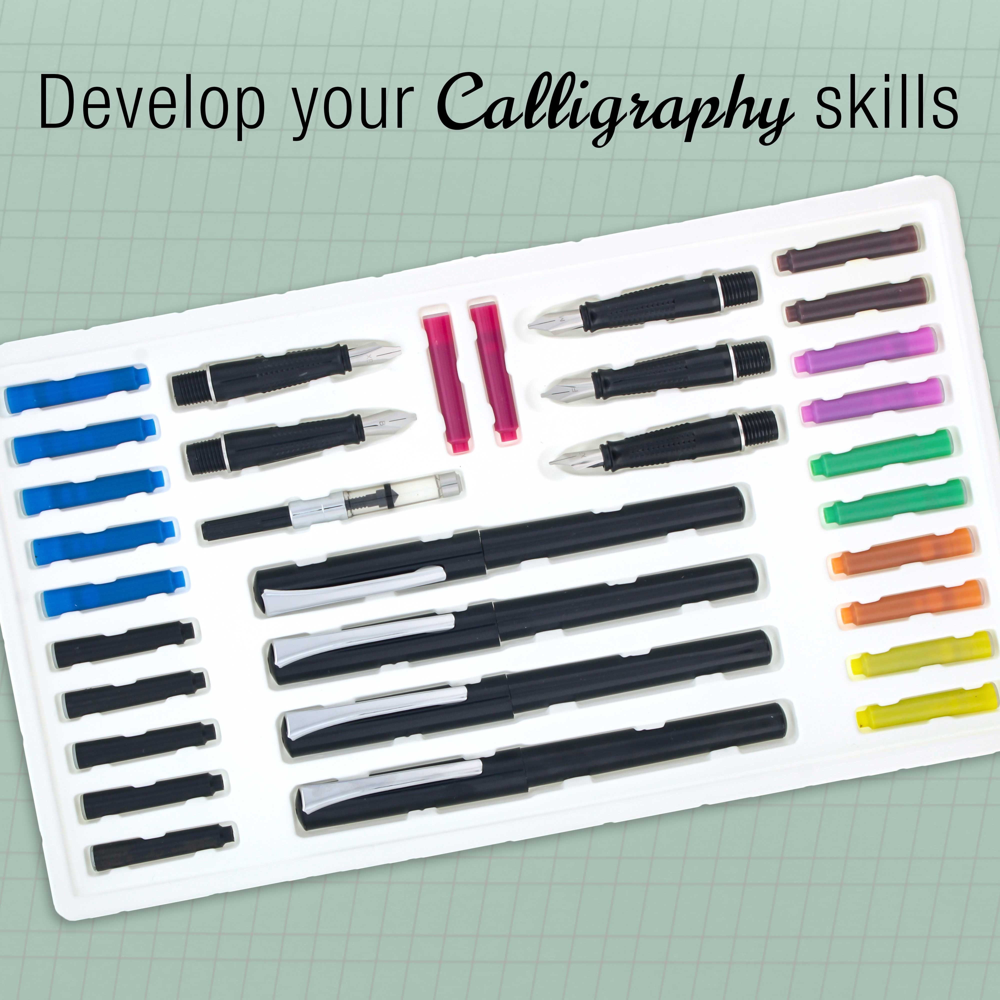 American Crafts Calligraphy Pen Set 5 Pkg