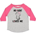 thumbnail image 3 of Inktastic My Aunt Loves Me Kitty Girls Toddler T-Shirt, 3 of 5