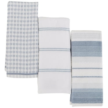 Fecido Classic Cotton Kitchen Dish Towels with Hanging Loop - Set of Two,  Blue - Walmart.com