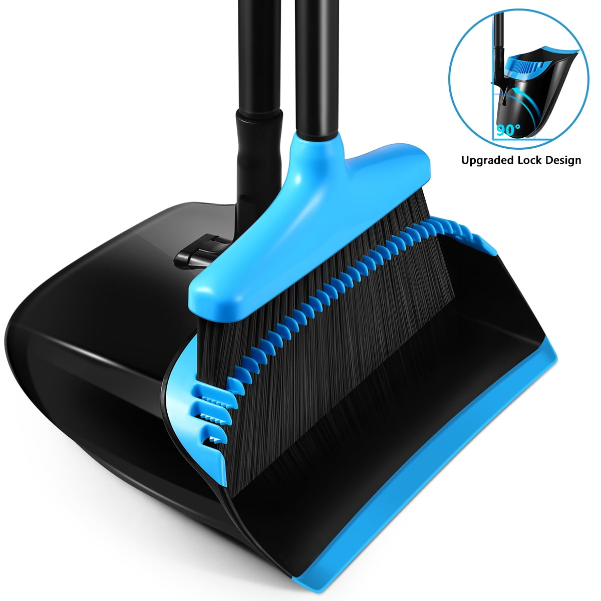 Broom and Dustpan Set Variable Handle Length Broom and Dustpan Hand Brush NEW 