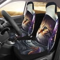 thumbnail image 2 of Xecao Astronaut Cat Print Car Seat Cover in That Fits Most Cars, Vans, SUVs, and Trucks., 2 of 7