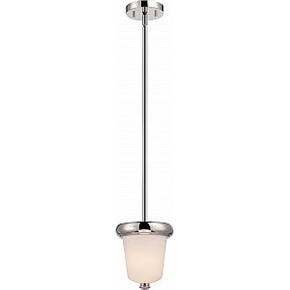 Nuvo 62-402 - Dylan - 1 Light Mini Pendant w/ Etched Opal Glass - LED Omni Included