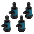 thumbnail image 1 of 4Pcs Plastic Garden Hose Quick Connectors G3/4 Thread Detachable Garden Hose Adapter for Agriculture Lawns Gardens, 1 of 5