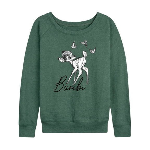 Bambi - Bambi Sketch Art - Women's Lightweight French Terry Long Sleeve Shirt