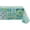 Spanish Tile, variant on Summer Vinyl Tabletop Collection Flannel Backed Floral Tablecloth, Rectangle 60x84, Tropical Bahama