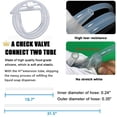 thumbnail image 3 of Kit de tubo de extensión para dispensador de jabón con valor de verificación mejorado Tubo dispensador de jabón debajo del mostrador de 47 pulgadas para fregadero de cocina Se adapta a la mayoría de l, 3 of 5