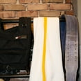 thumbnail image 2 of Arkwright Power Gym Bath Towels (6 Pack), 22x44 in., White with Gold Stripe, Soft Cotton, 2 of 10