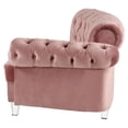 thumbnail image 1 of ACME Ninagold 4-Piece Button Tufted Velvet Sectional Sofa in Pink, 1 of 14