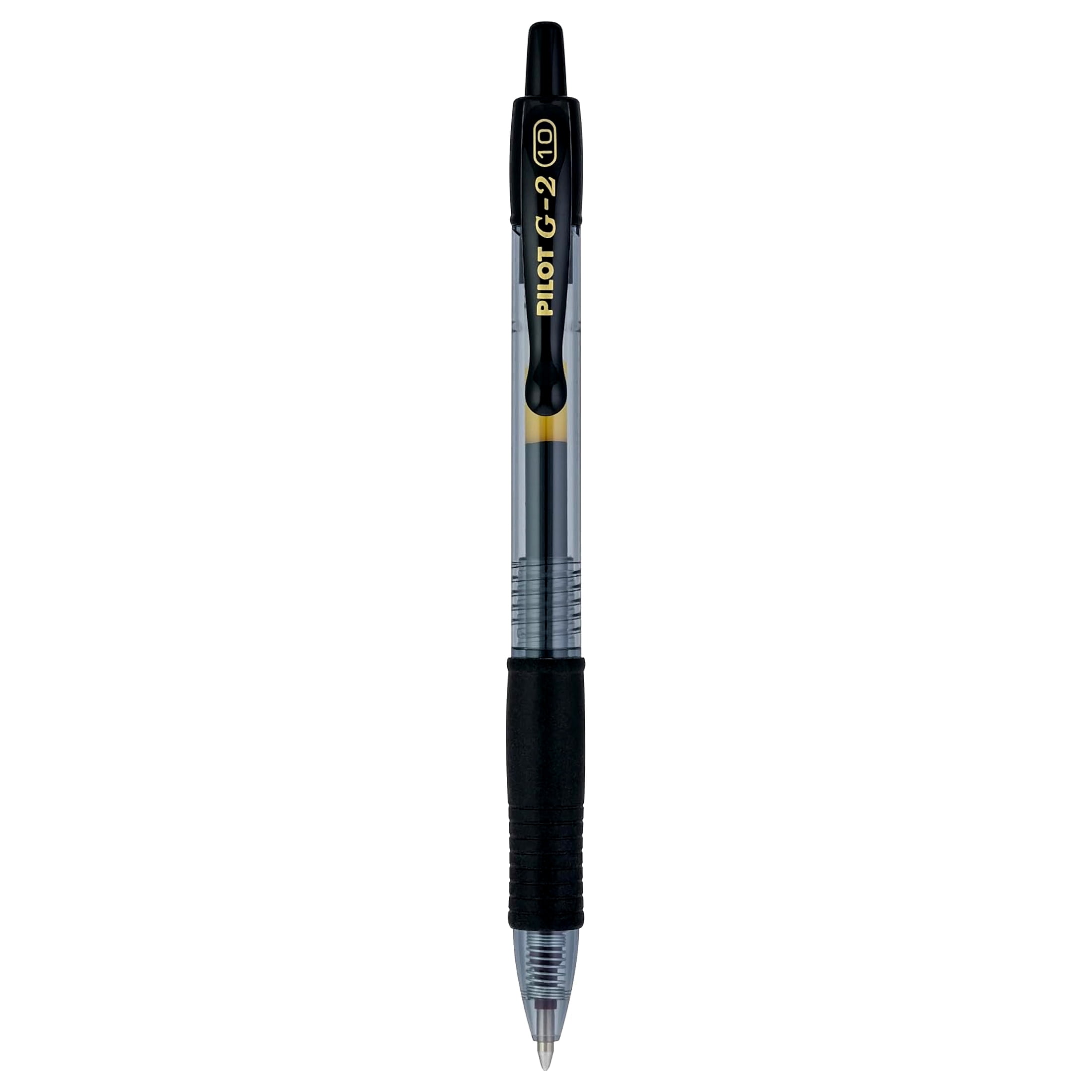 PILOT G2 Premium Refillable & Retractable Rolling Ball Gel Pens, Bold Point, Black Ink, 12-Pack (31256)