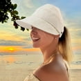 thumbnail image 3 of Mauxuk UPF 50+ Foldable Sun Hat Wide Brim UV Protection Ponytail Friendly Adjustable Drawstring for Beach Fishing Hiking Outdoor, 3 of 5