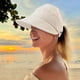thumbnail image 3 of Sombrero plegable Beige y sombrilla de tela seca, 3 of 5
