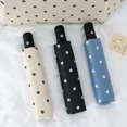 thumbnail image 4 of Fully Automatic Folding Polka Dot Umbrella UV Sun Protection Sun Umbrella Parasol Vinyl Simple Rain Dual-purpose Umbrella, 4 of 10