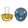 thumbnail image 2 of BIBS De Lux Silicone Pacifier Onesize, Mustard/Petrol, 2 Count, 2 of 4