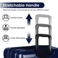 thumbnail image 3 of New York Xpress 20" Hardside Carry-on Luggage, Expandable Suitcase with Spinner Wheels, TSA-Approved, Navy -La13801, 3 of 10