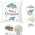 thumbnail image 3 of Juego de 4 fundas de almohada de Navidad, funda de almohada, fundas de almohada, regalo de almohada de sofá kaili Sencillez, 3 of 4