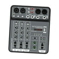 thumbnail image 2 of Almencla 4-channel Sound Mixer Mixing Board Compact 4 Inputs Digital Display Screen Sound System Sounds Mixer Board for Studio, 2 of 8