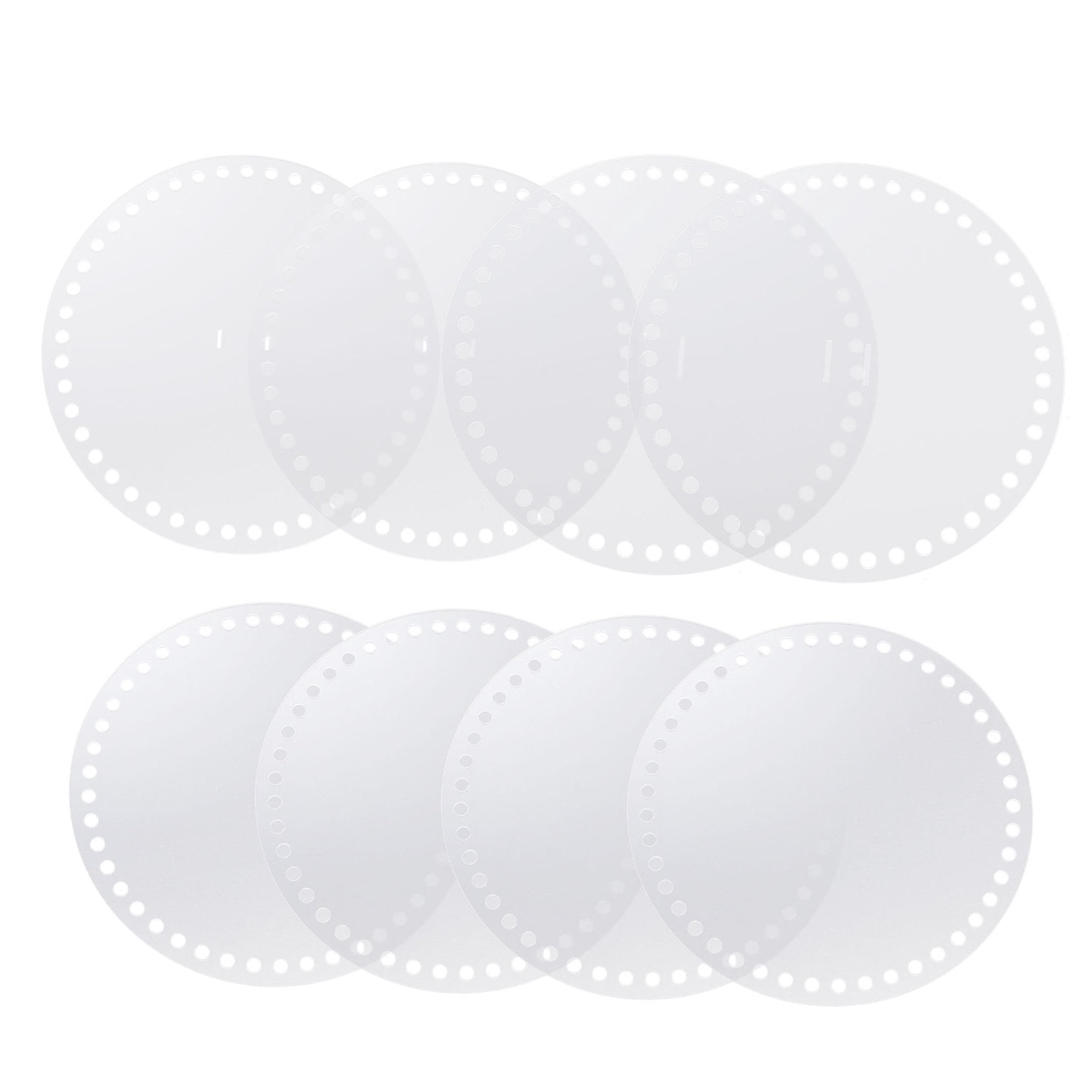 Worgeous 8pcs Round Shape Acrylic Handbag Weaving Boards Bag Hardwares Accessories