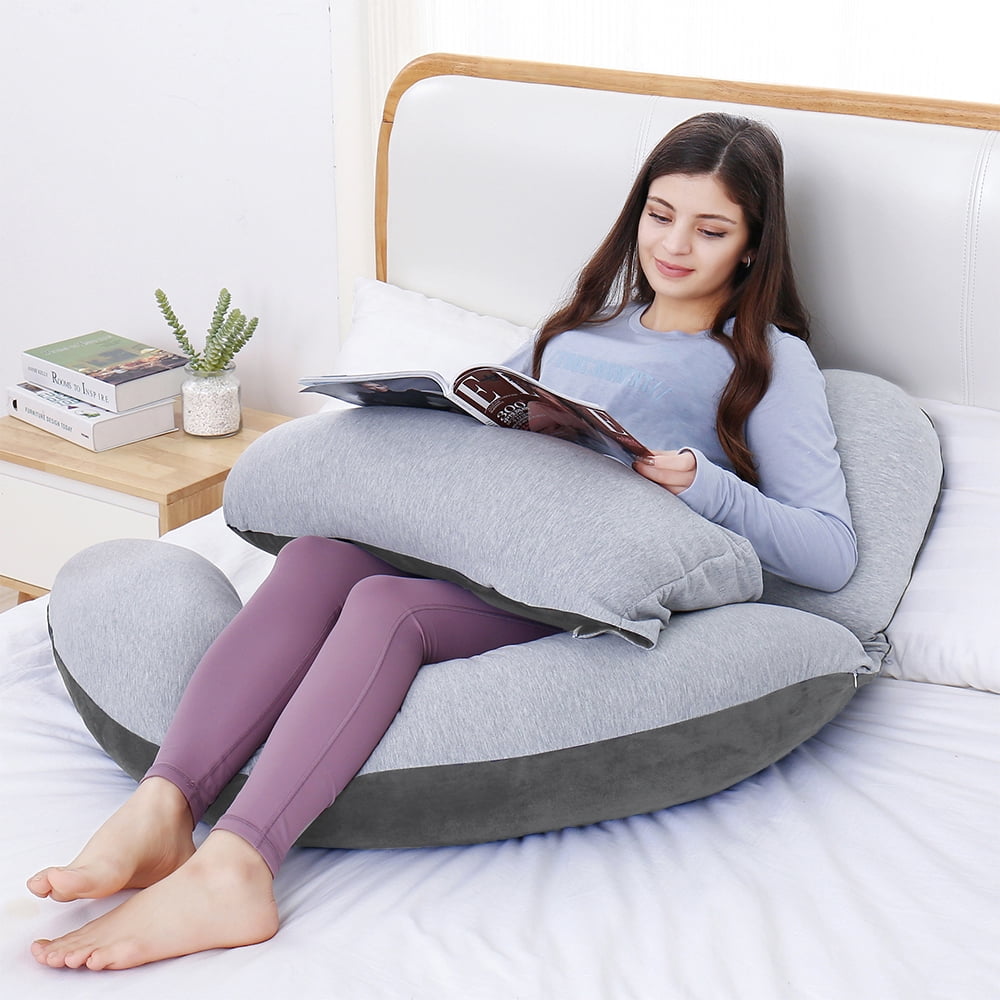 2CLR U Shape Total Body Pillow Pregnancy Maternity Comfort Support Cushion Sleep 