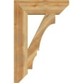 thumbnail image 3 of Ekena Millwork 6"W x 24"D x 36"H Balboa Slat Rough Sawn Bracket, Western Red Cedar, 3 of 4