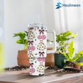 thumbnail image 5 of Halloween Tumbler 40Oz With Handle For Men, Women - Spirit Halloween Cup For Mom, Dad, Sister - Funny Spooky Gift, Halloween Kitchen Decor, Ghost Tumbler For Friend, Coworker (Lady Boo In Party), 5 of 6