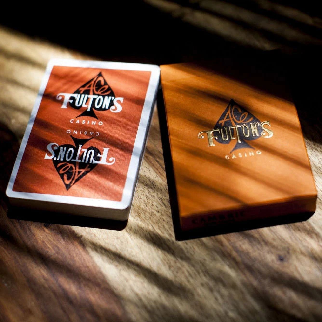 Fulton Little Tokyo Orange Vintage Back Edition Impossible Bottle Playing Cards