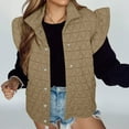 thumbnail image 6 of Wiyuqeen Womens Puffer Vest Ruffle Sleeveless Button Down Lapel Quilted Jackets Trendy Winter Warm Padded Gilet Coats Outwear, 6 of 10
