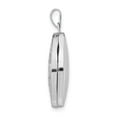 thumbnail image 2 of 14K White Gold Charm Pendant Locket 30 mm 21 21Mm Oval Floral Scroll Border, 2 of 5