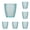 Blue, variant on 5//10/15/20Pcs 9oz Clear Drinking Glasses Reusable Acrylic Cups - Stackable Unbreakable Water Tumblers for Home Outdoors Bars, Juice Drinkware for Restaurant