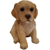 Hi-Line Gift Ltd Sitting Yellow Golden Retriever Puppy Statue