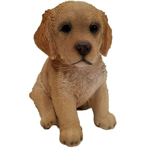 Hi-Line Gift Ltd Sitting Yellow Golden Retriever Puppy Statue
