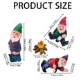 thumbnail image 4 of 4 Miniature Outdoor Miniature Figurines Accessory Set Decorative Objects In Fun Poses Yard Decorations Garden Flower Pot Decorative Gift,1 Set Of Yoga Dwarf Cute Bonsai Decoration Clearance, 4 of 9