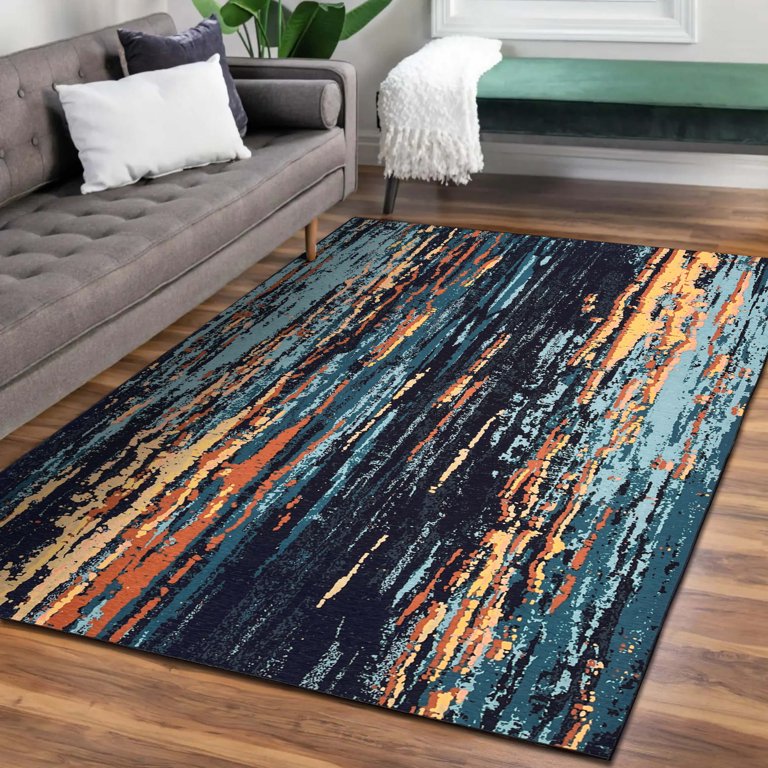 Chenille Printed Designer Velvet Carpet