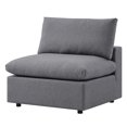 thumbnail image 6 of Modular Lounge Sectional Deep Sofa Set, Sunbrella, Grey Gray, Fabric, Modern Contemporary, Outdoor Patio Balcony Cafe Bistro Garden Furniture Hotel Hospitality, 6 of 10