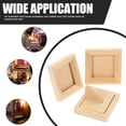 thumbnail image 3 of Set of 3 Unpainted Wooden Mini Picture Frames for Crafts, Dollhouse Decor, Photo Display, Ornaments, and Art Projects, 3 of 6