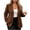 Brown, variant on Womens Striped One Button Blazer Casual Business Notch Lapel Long Sleeve Suit Jackets Trendy Dressy Shoulder Pad Coats Workwear