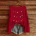 thumbnail image 6 of My Items Talove Long Sleeve Shirts for Women Funny Graphic Sweatshirt Fall Fashion Must Haves Tunic Fashion Clothes Womens Tops Long Sleeve Dressy Christmas Shirts, 6 of 6