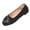 Black, variant on SuTry Women's Round Toe Flats Polka Dot Print Slip On Metal Buckle Decor Soft Sole Comfortable Casual Walking Shoes(43)