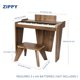 thumbnail image 5 of Piano digital ZIPPY Kids de 37 teclas con banco y cancionero, color nogal, 5 of 5